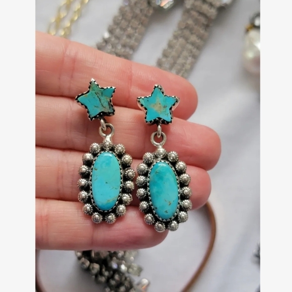 Estate Jewelry - Turquiose Star Drops